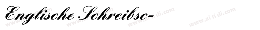 Englische Schreibsc字体转换